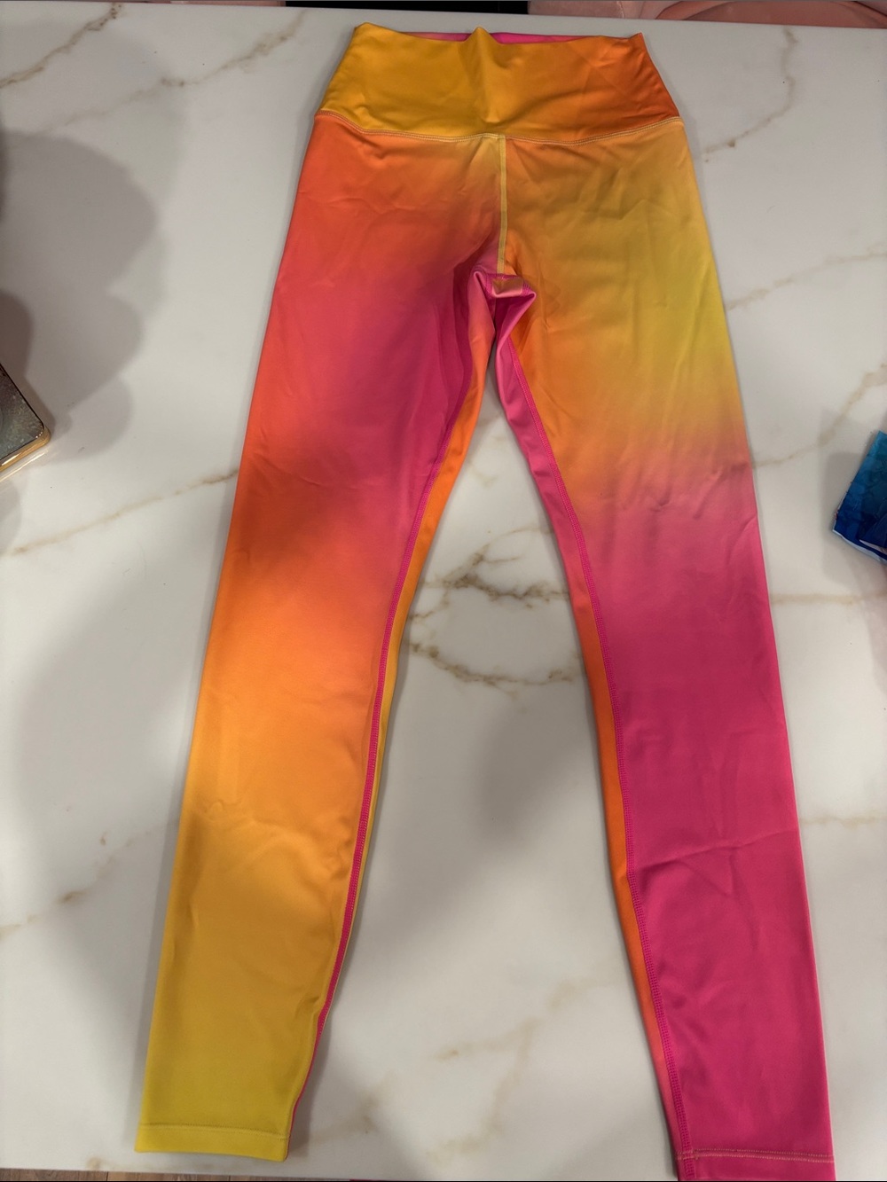 Beach Riot Ombre High-Rise Leggings - Pink, Orange & Yellow